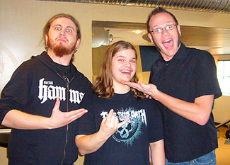 Ivan Chopik with Joel Stroetzel and Adam D in 2008