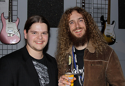 Ivan Chopik with Guthrie Govan in 2009