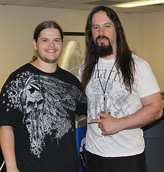 Ivan Chopik with John Petrucci