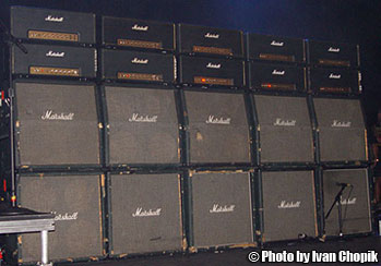 Yngwie's live amp rig at G3 2003